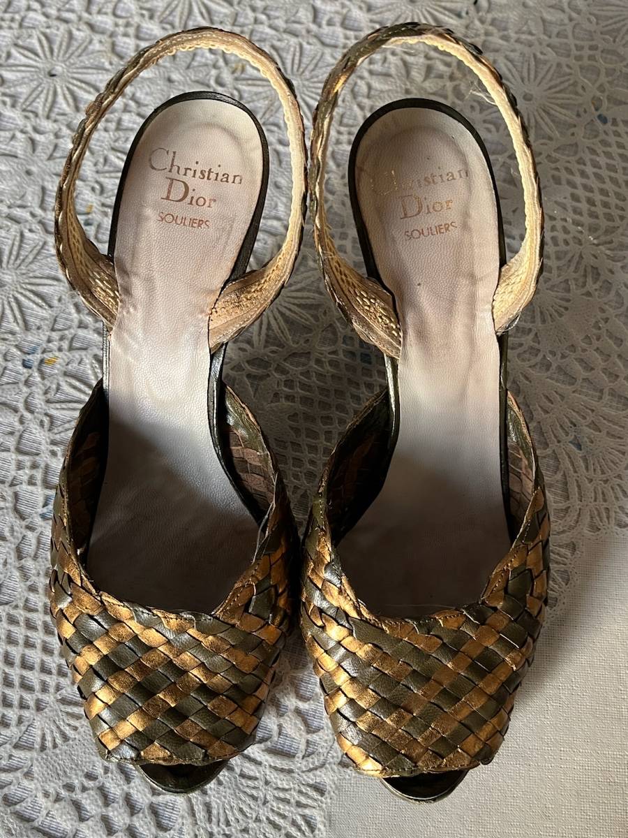 Sandales Christian Dior Vintage - Pointure 38.5