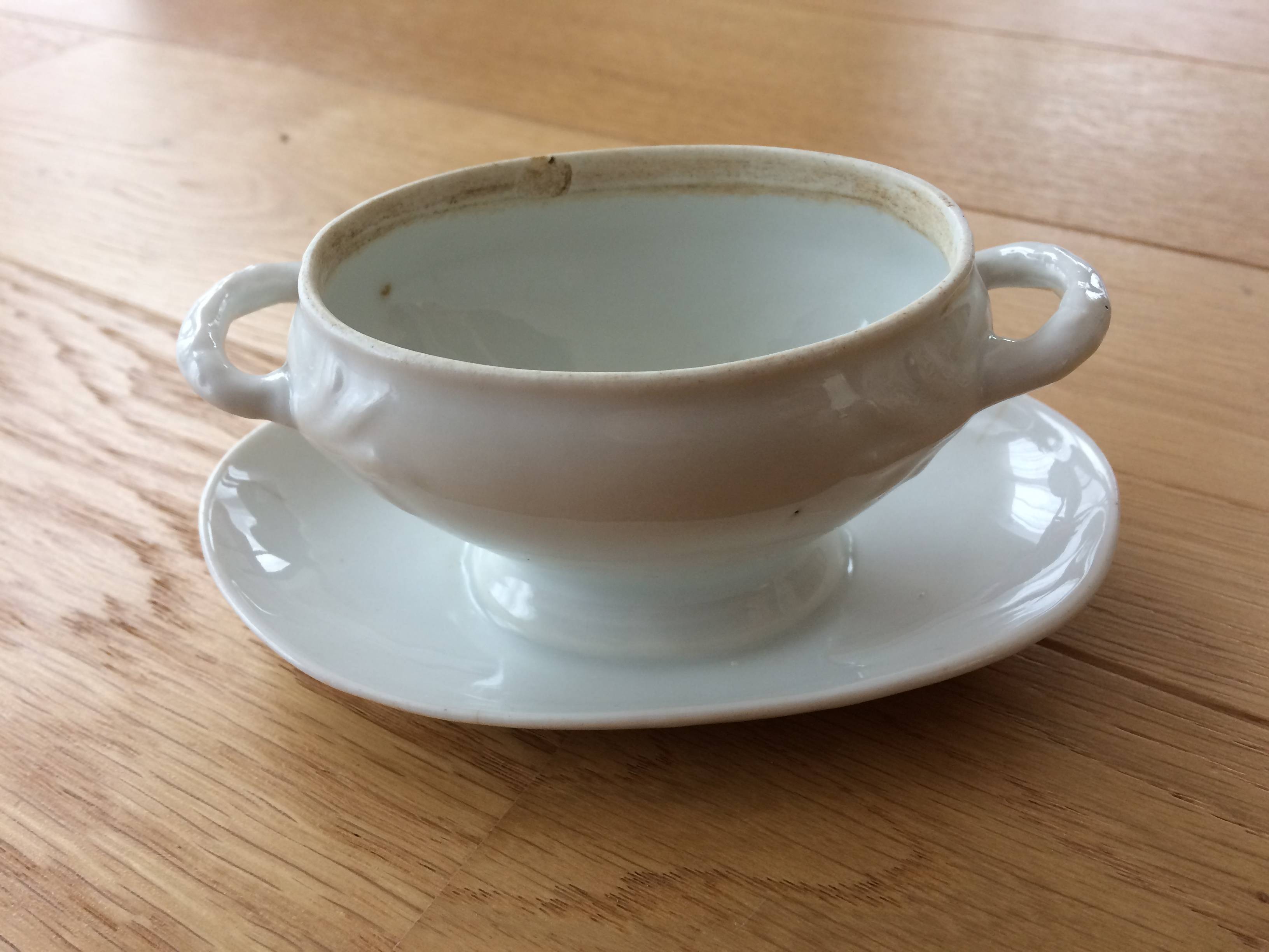 Pot De Chambre En Porcelaine Ancien - Élément De Dinette Vintage - Occasion