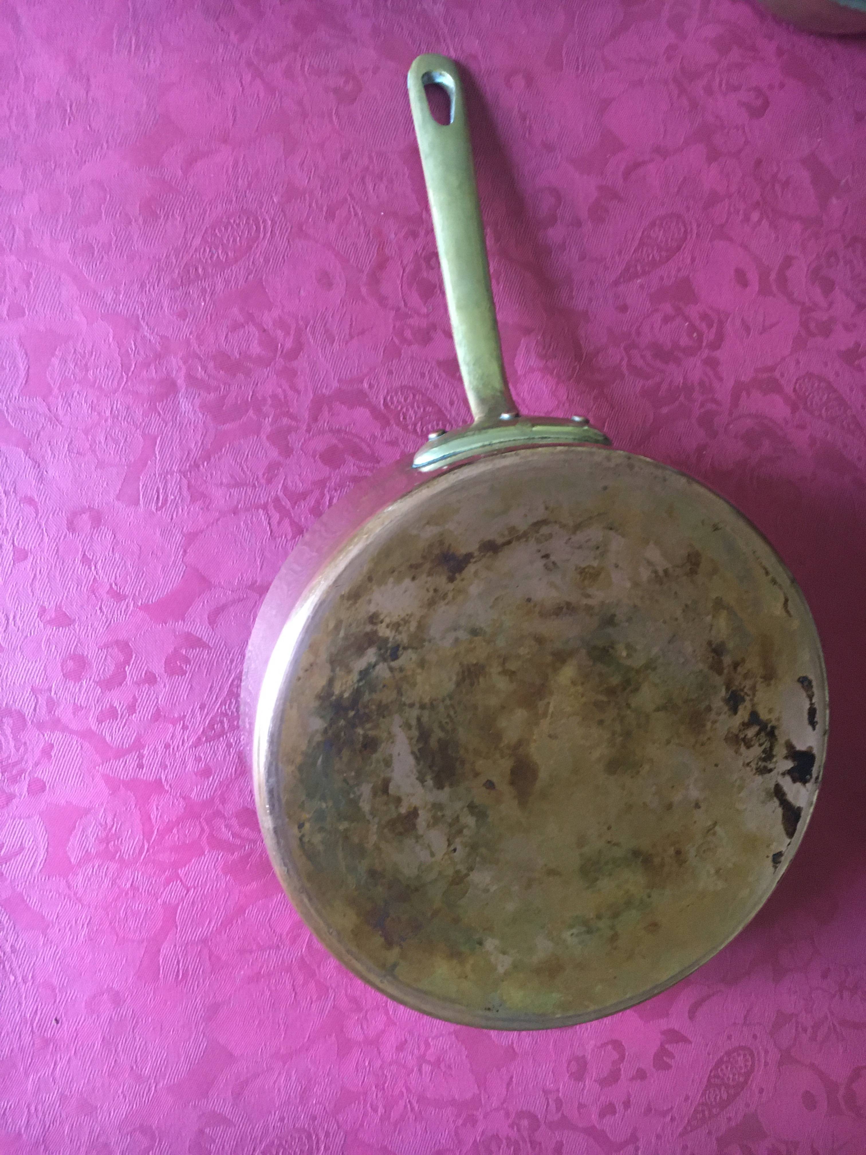 CREARTISTIC Pot à Risotto Cuivre Étamé 26cm 2,8L - Fabriqué En Italie, 2 Poignées Laiton
