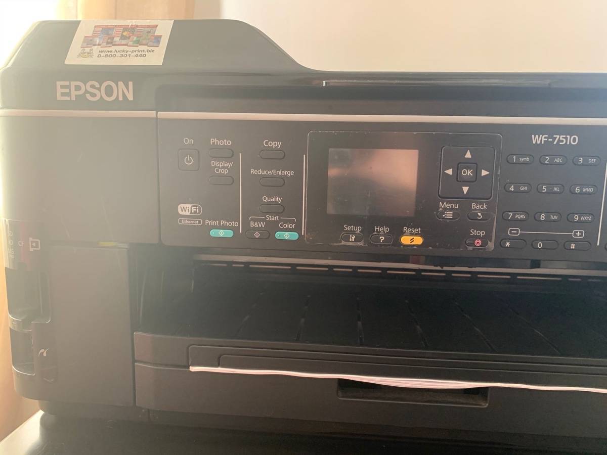 Scanner Imprimante Couleur A3 A4 Epson Wf7510 + cartouches + papier