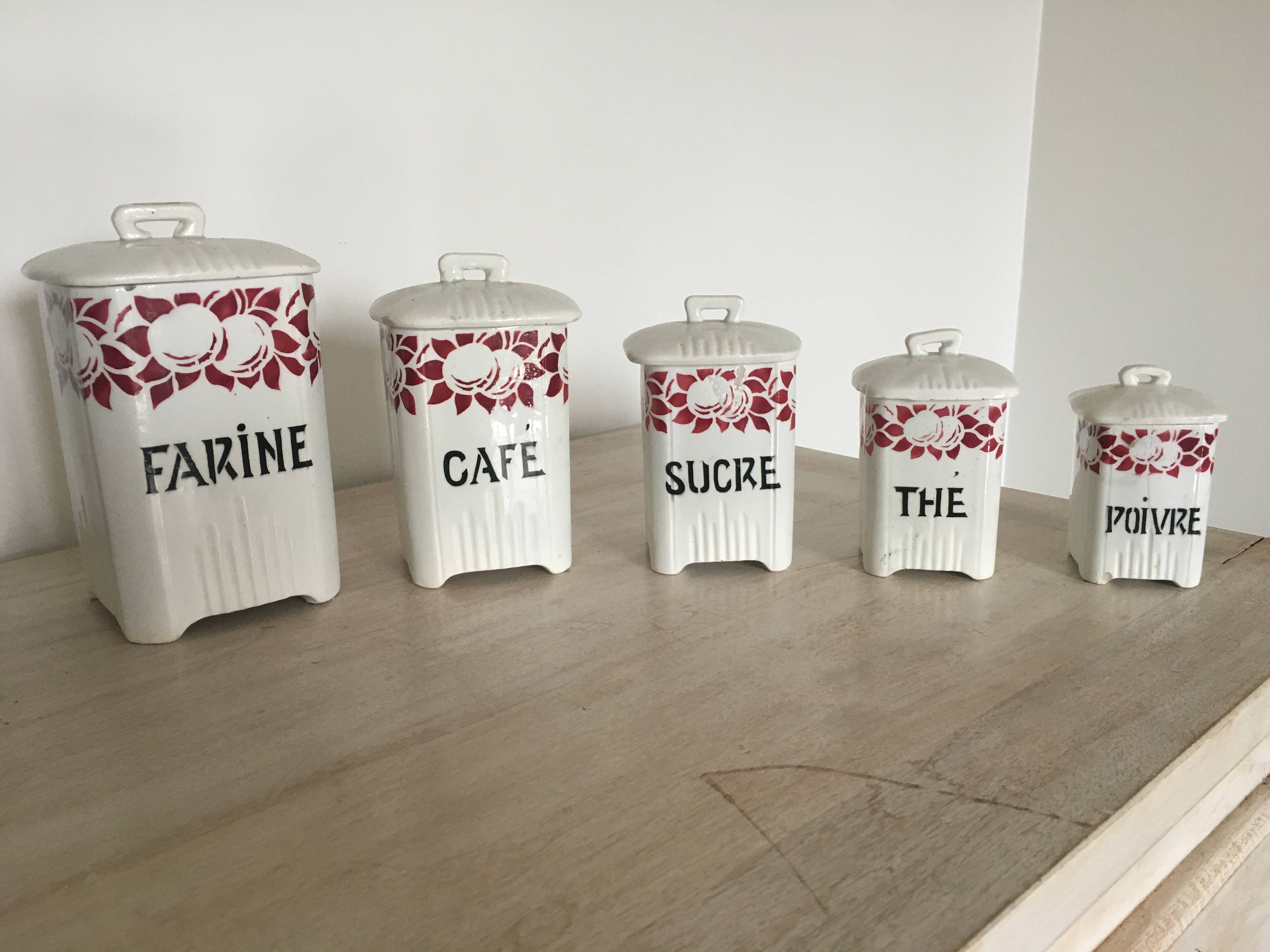 Série pots de cuisine année 50