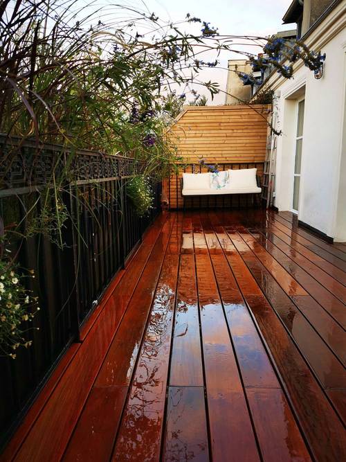 Propose service d’aménagement, terrasse bois, balcon, jardin, arrosage automatique