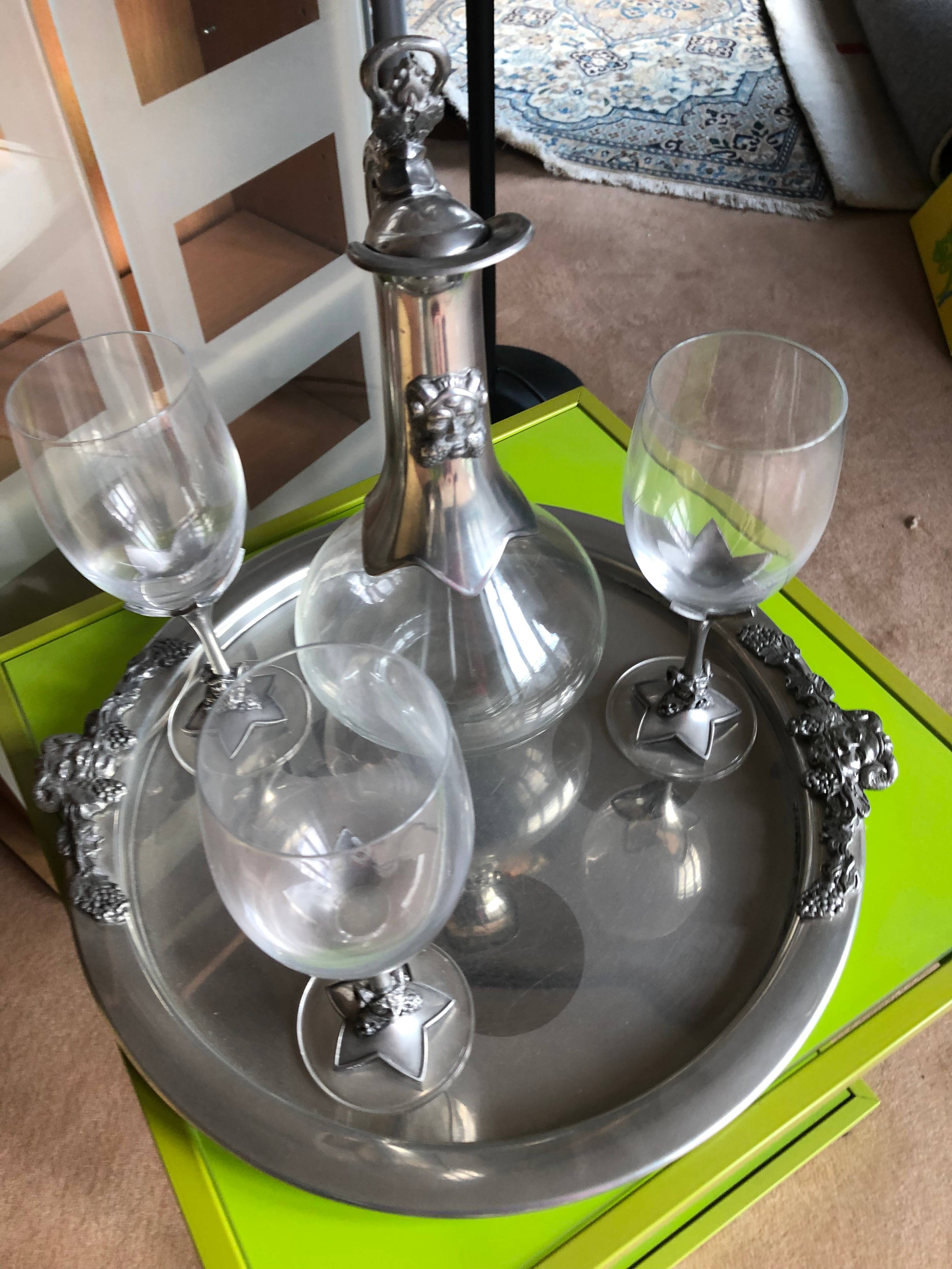 Service cristal et étain