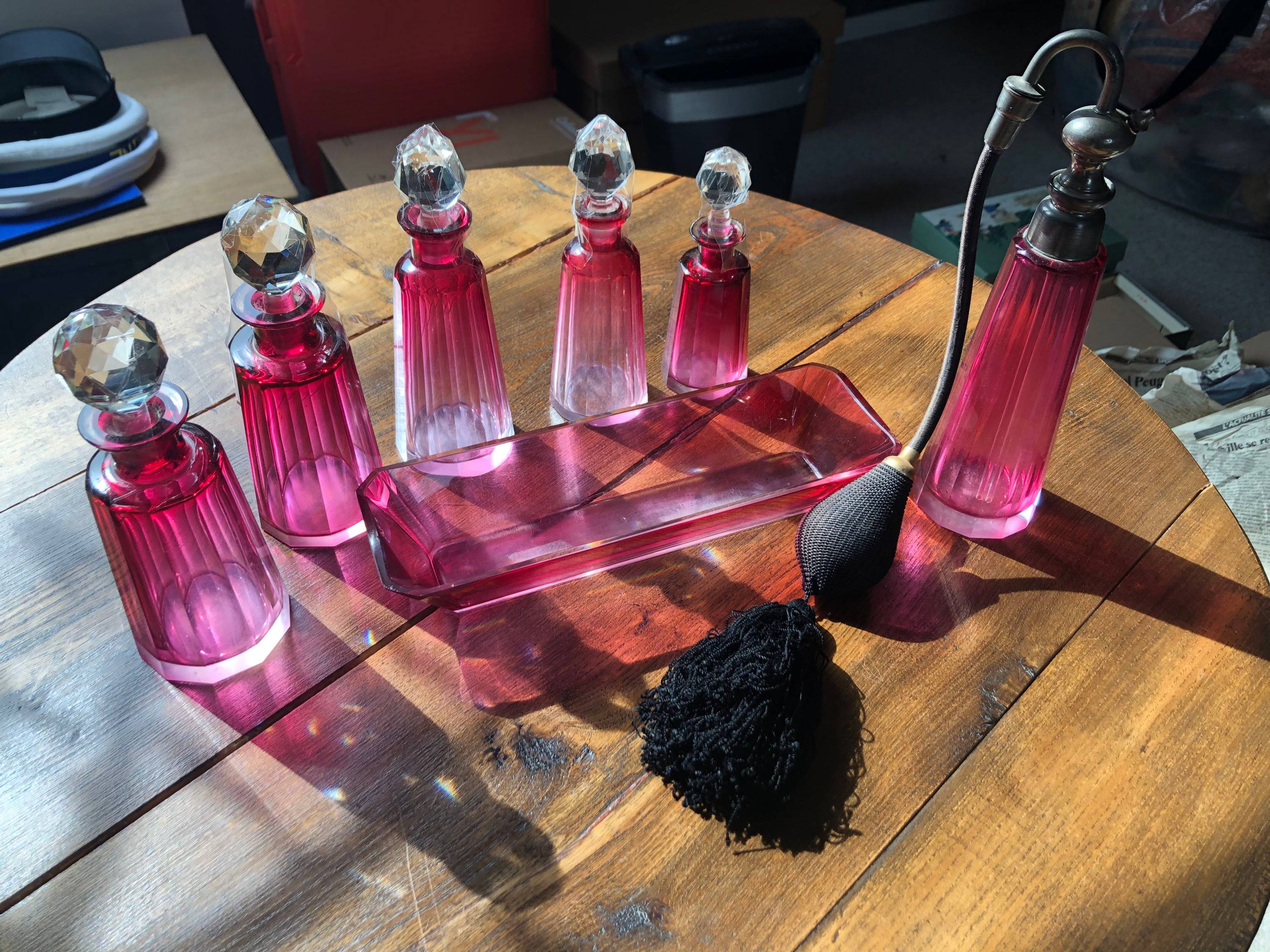 Vends service 7 pièces nécessaire de toilette salle de bain