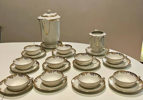 Vends service à thé/café en porcelaine Limoges Raynaud