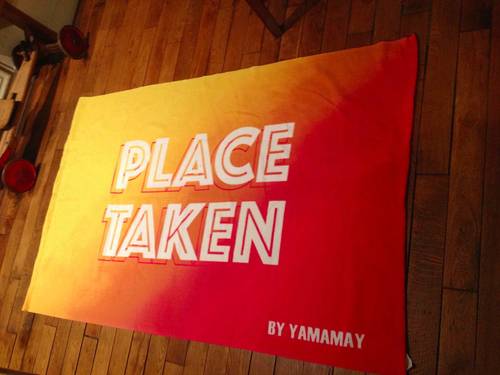 Vends serviette de plage PLACE TAKEN by YAMAMAY