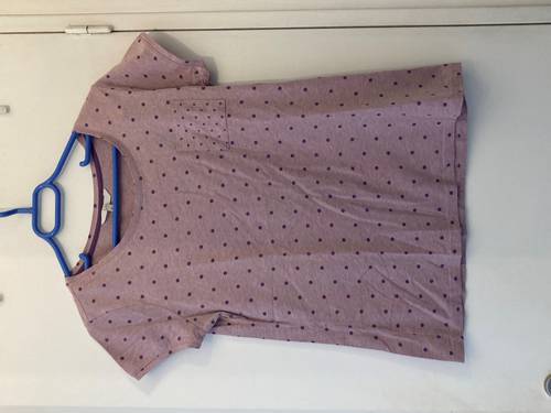 Tee shirt rose à pois - Taille XL