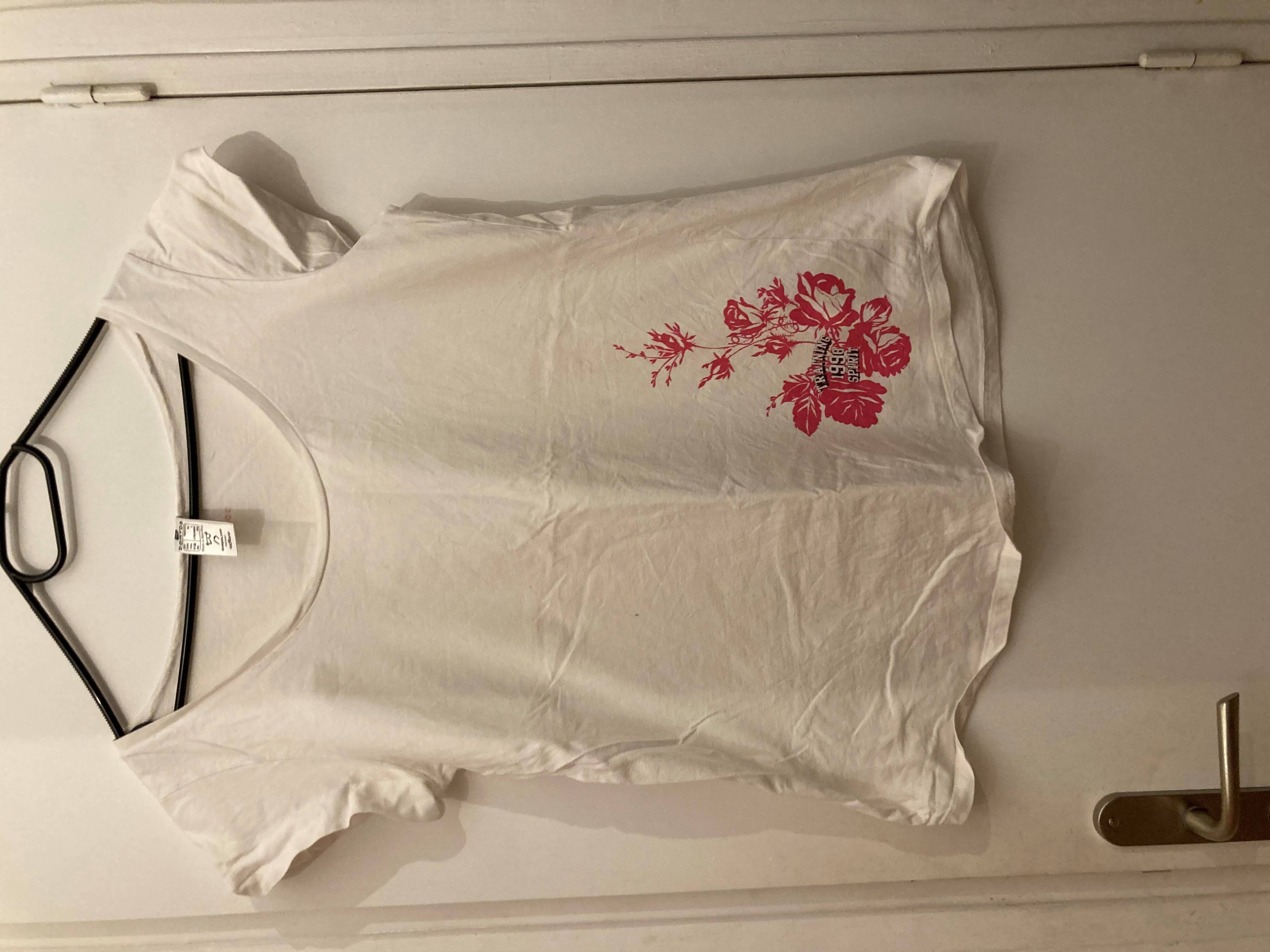 Tee shirt blanc à motifs - Taille XL