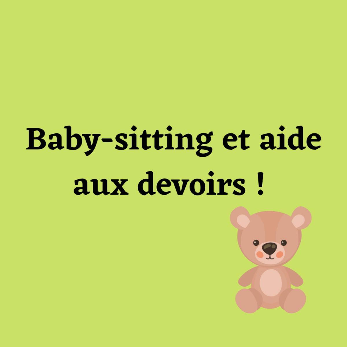 Propose babysitting d’enfants de 3 à 12 ans en région parisienne sur Gens de Confiance