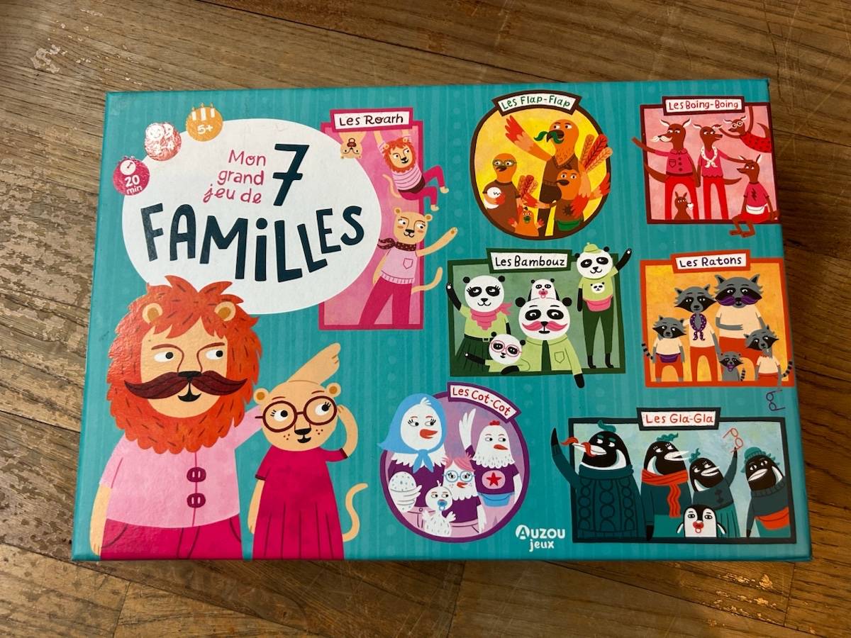 Jeu de société Auzou mon grand jeu de 7 Familles
