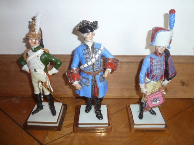 Frontline Figures - Lot De 3 Soldats Britanniques Armée Des Indes - 1/32 (Plomb Peint)
