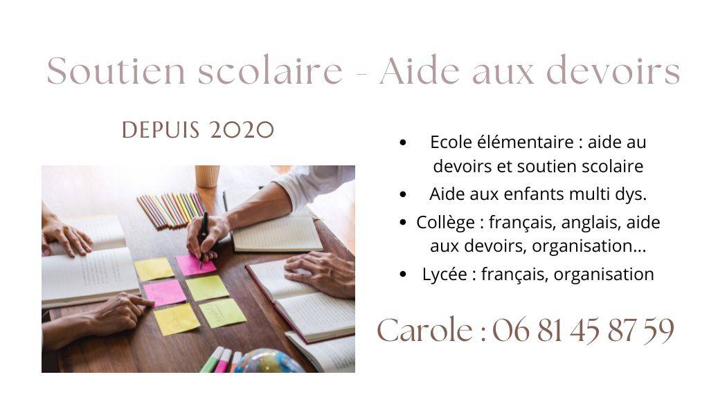 Soutien scolaire et aide aux devoirs