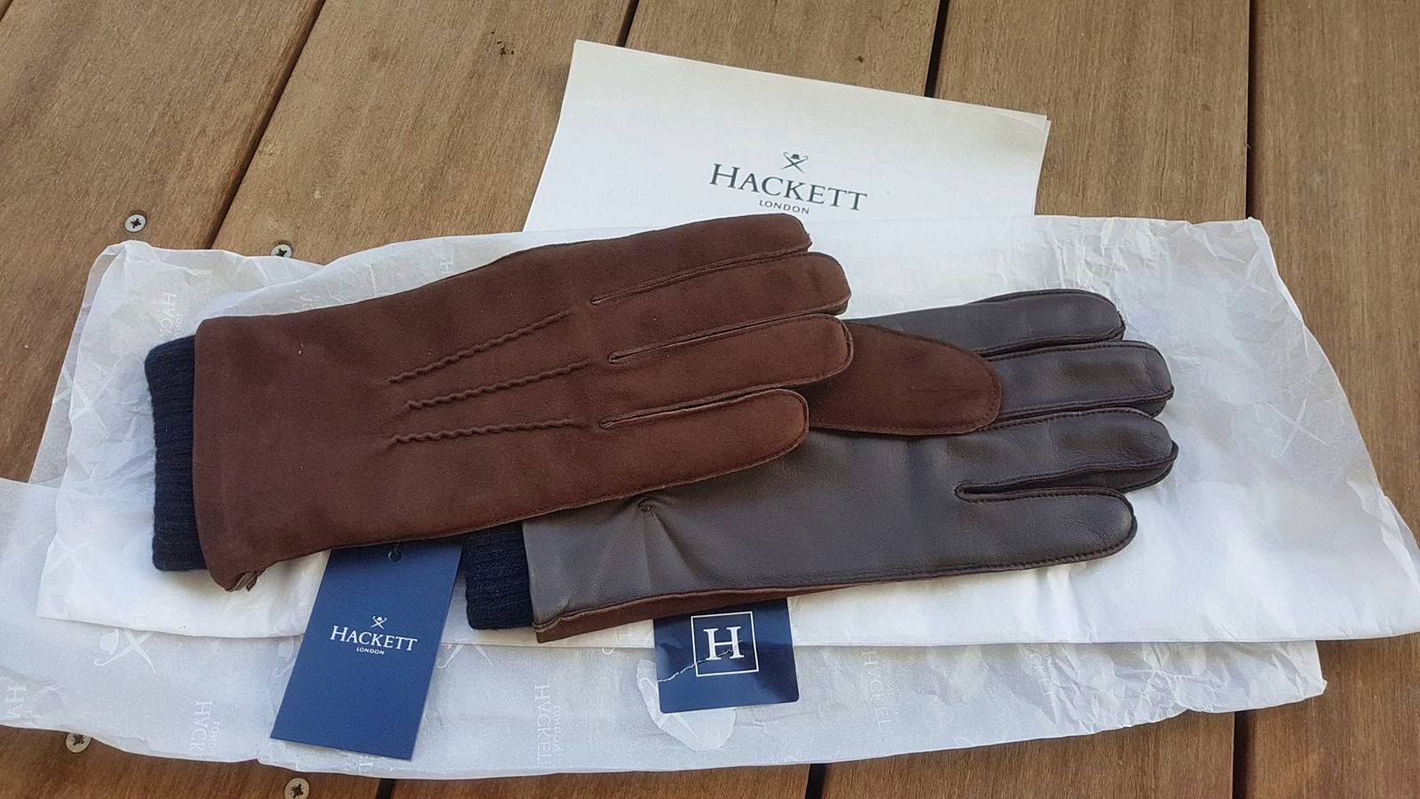 Paire de gants Homme Hacket neufs - Taille M