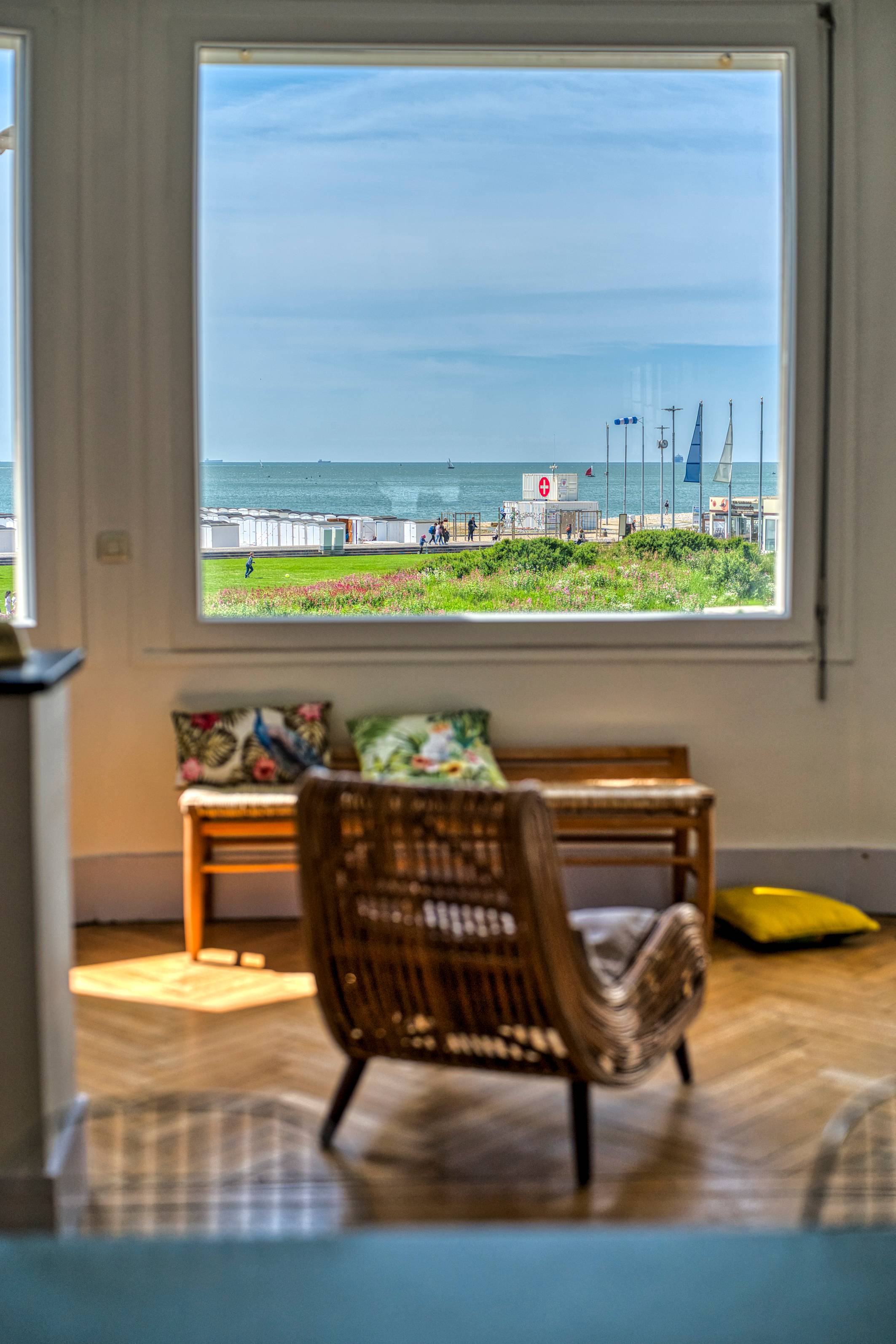 Loue appartement avec jardin, face à la mer - 13 couchages - Le Havre (76)