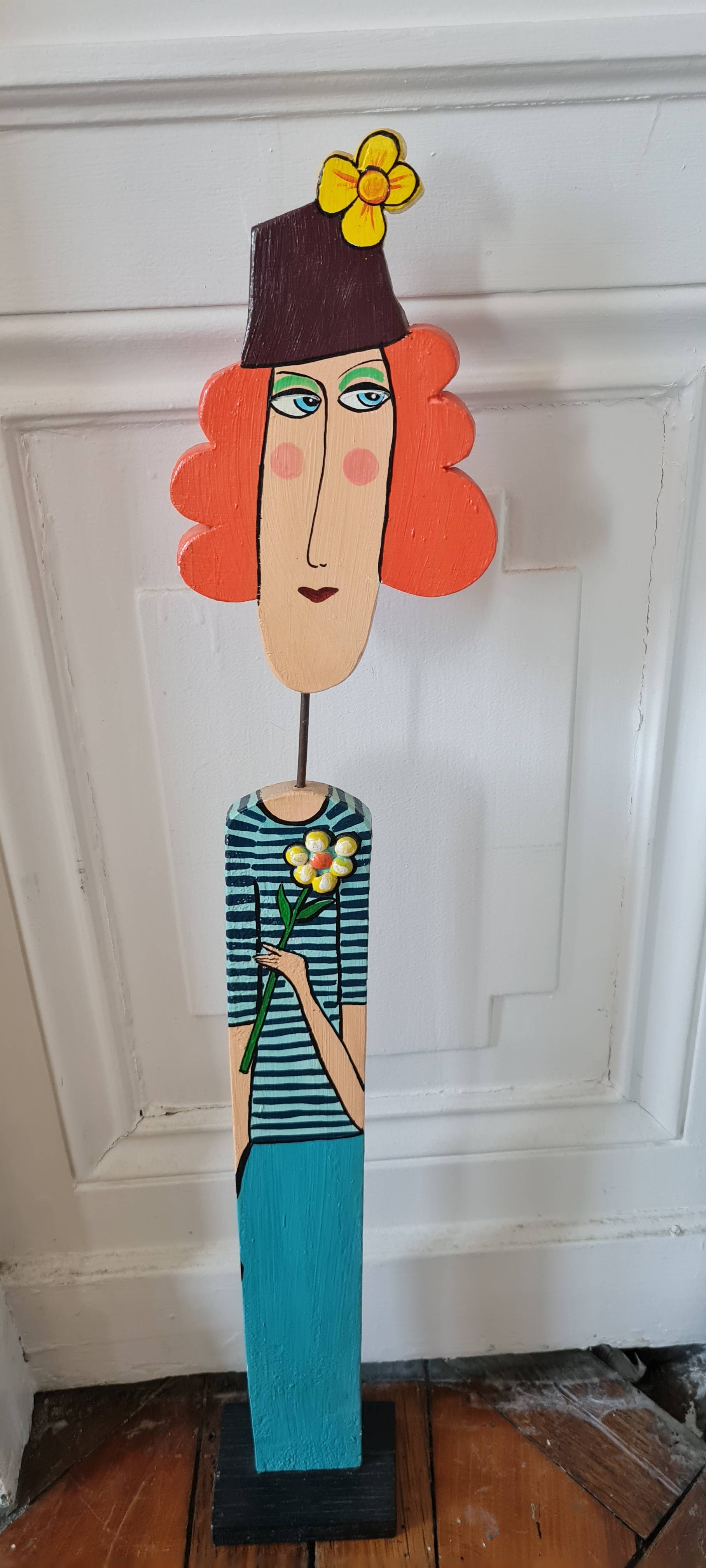 Vends Statue en bois décoration