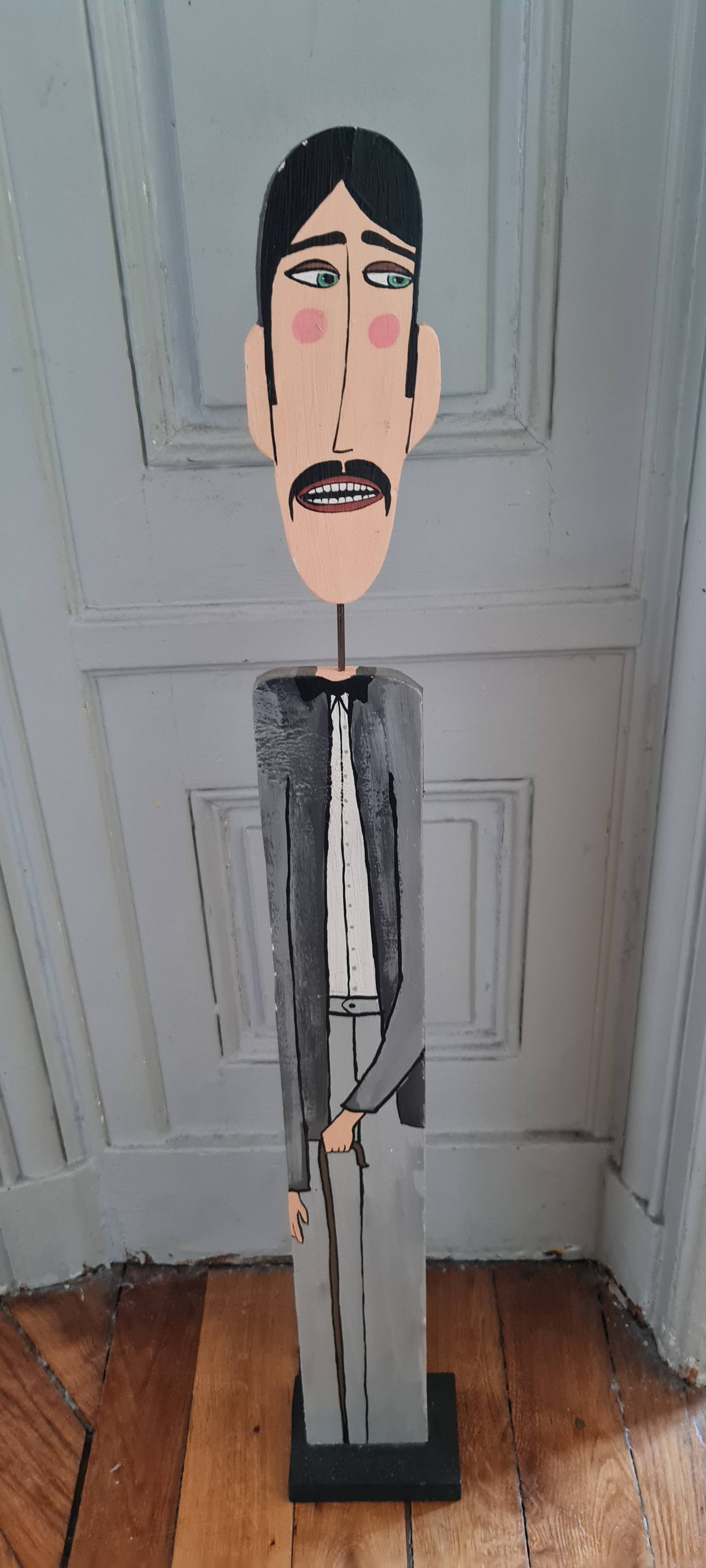 Vends Statue en bois decoration