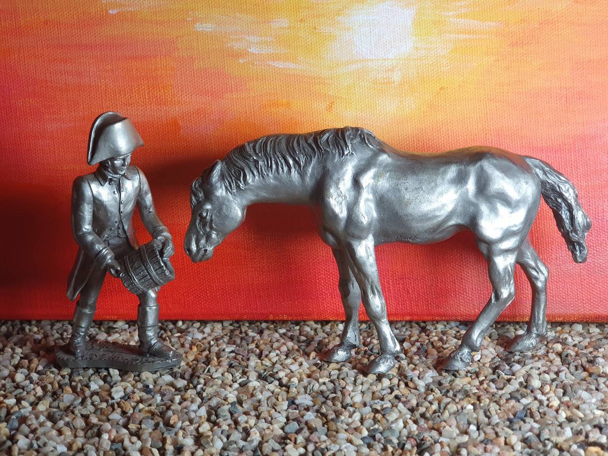 Figurine étain Prince Austerlitz – Estafette à Cheval, Collection Vintage