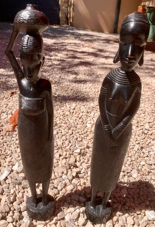 Statuettes bois Art Africain