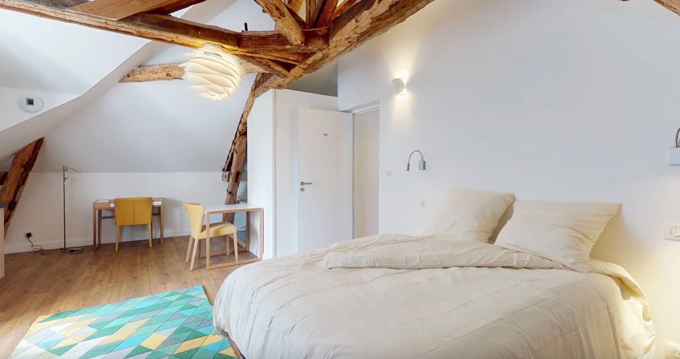 Loue studio meublé 21m² Nantes coliving avec espaces partagés et services haut de gamme