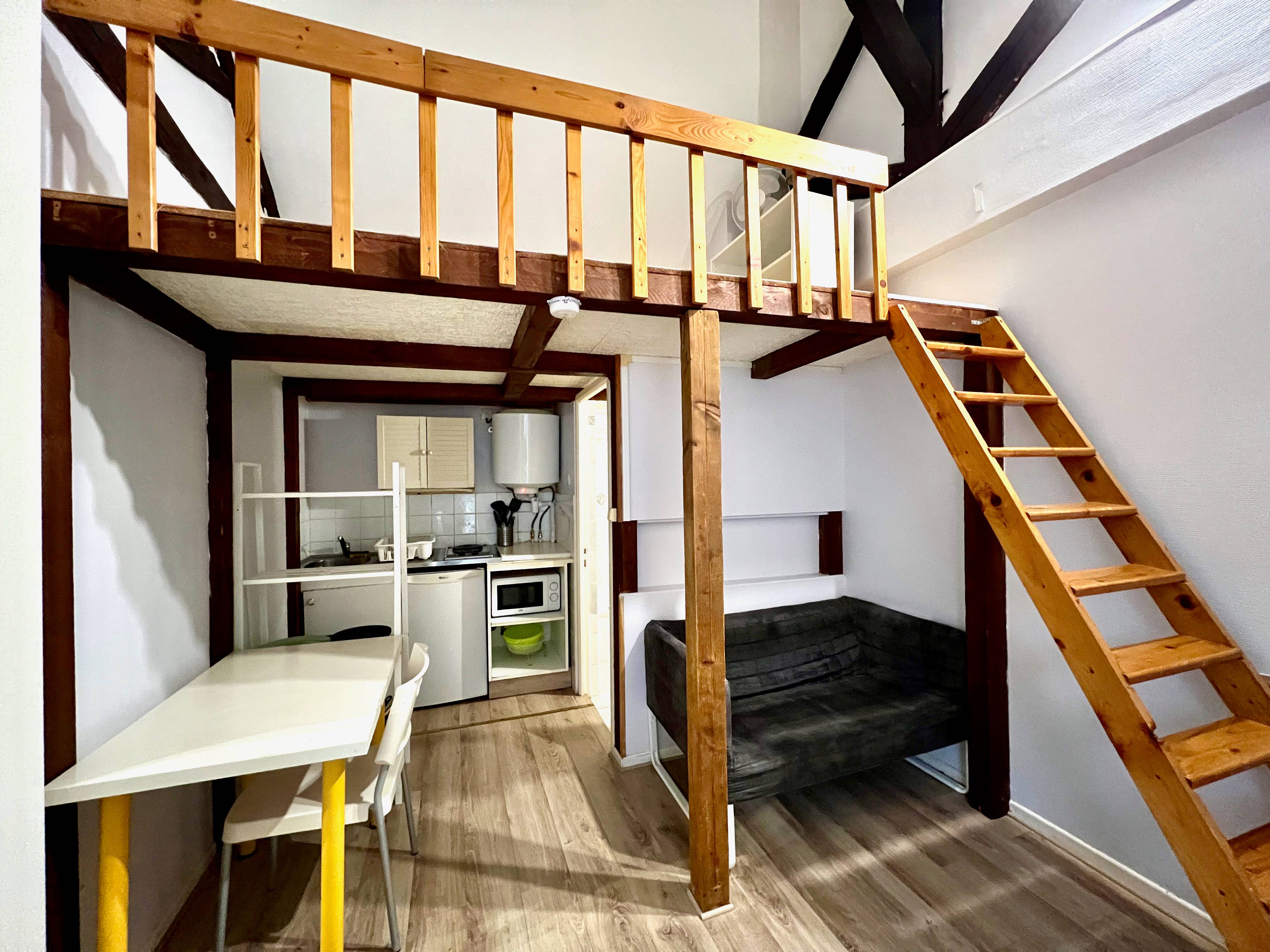 Loue appartement 23m² Tours - Quartier Grammont