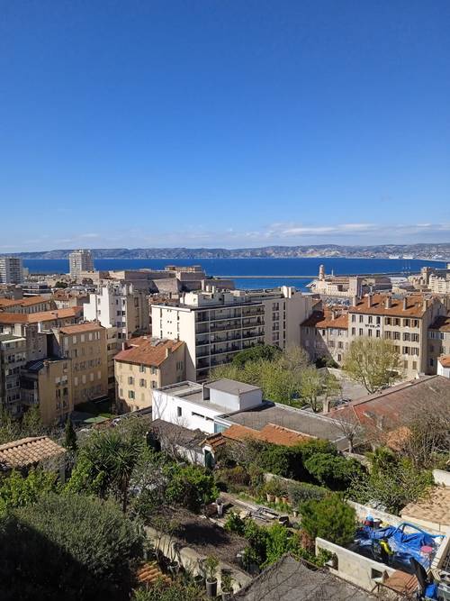 Loue Studio meublé vue mer - 1 chambre, 2 couchages, Marseille 7ème