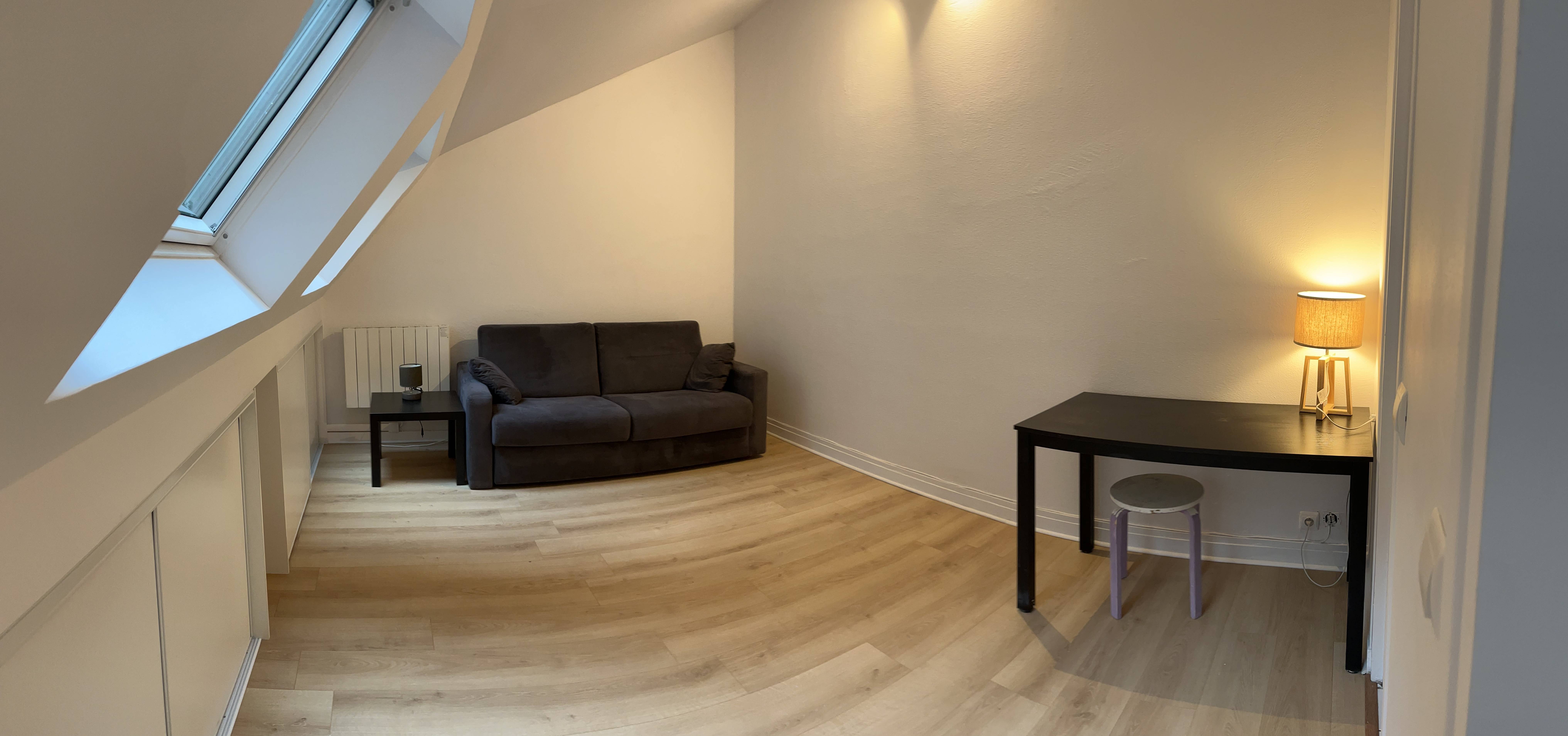 Loue studio meublé équipé 25m² Paris 17ème sur Gens de Confiance