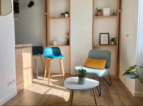 Loue studio meublé lumineux - 14m² - 2 couchages à Paris
