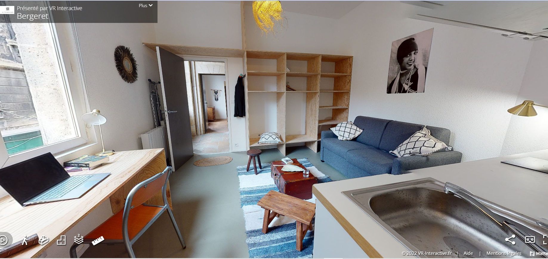 Loue studio 20m² - 1er étage, quartier St Michel, Bordeaux (33)