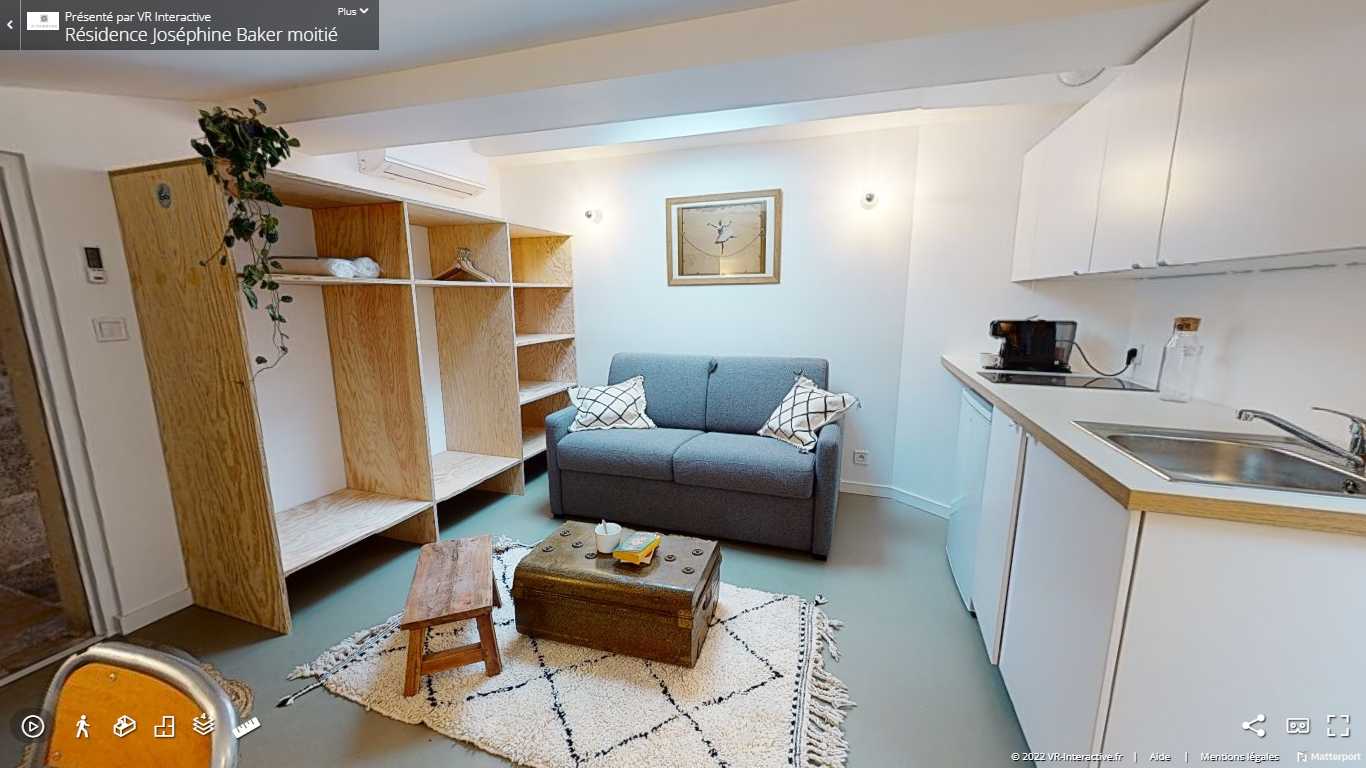 Loue studio meublé, 3ème étage, quartier St Michel, Bordeaux