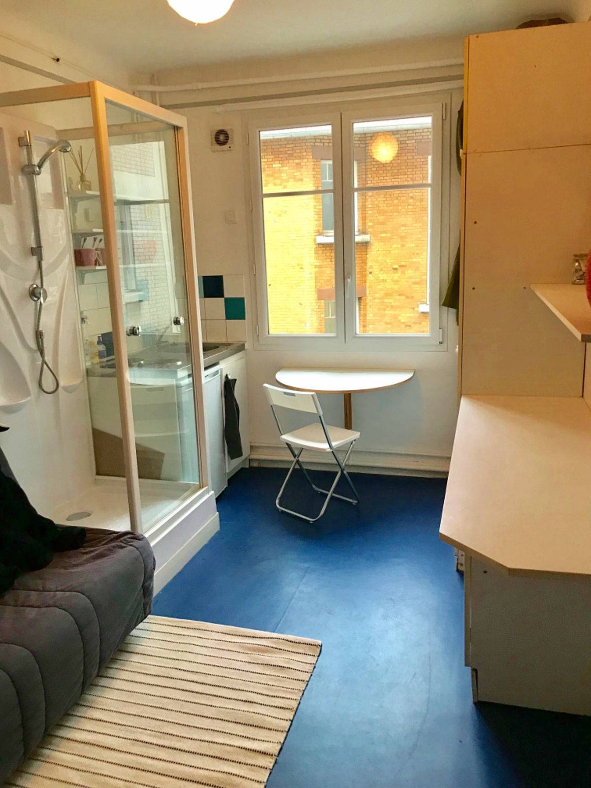 Loue studio quartier Mouffetard - 1 chambre, 13m² - Paris 5ème. Dispo le 18/4/26. Edf inclus dans les charges