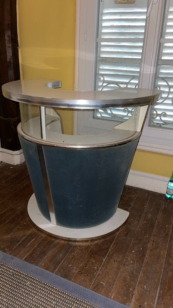 Mini bar style bateau arrondi