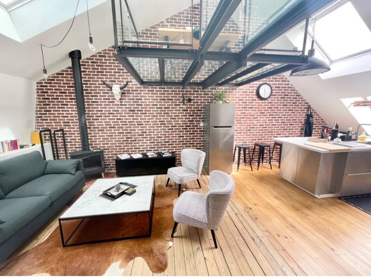 Loue Superbe Loft type 3 Angers Gare avenue de Contades - 52m²