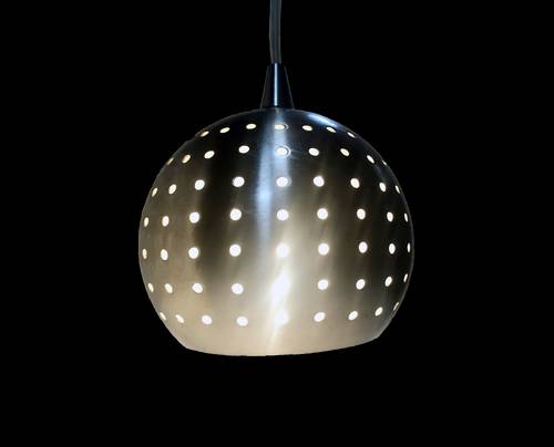 Suspension Vintage • Acier Brossé • Carini • Space Age • 1980