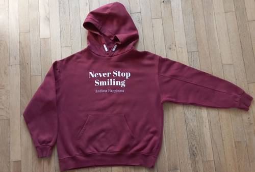 Vends sweat à capuche bordeaux - Taille 16 ans