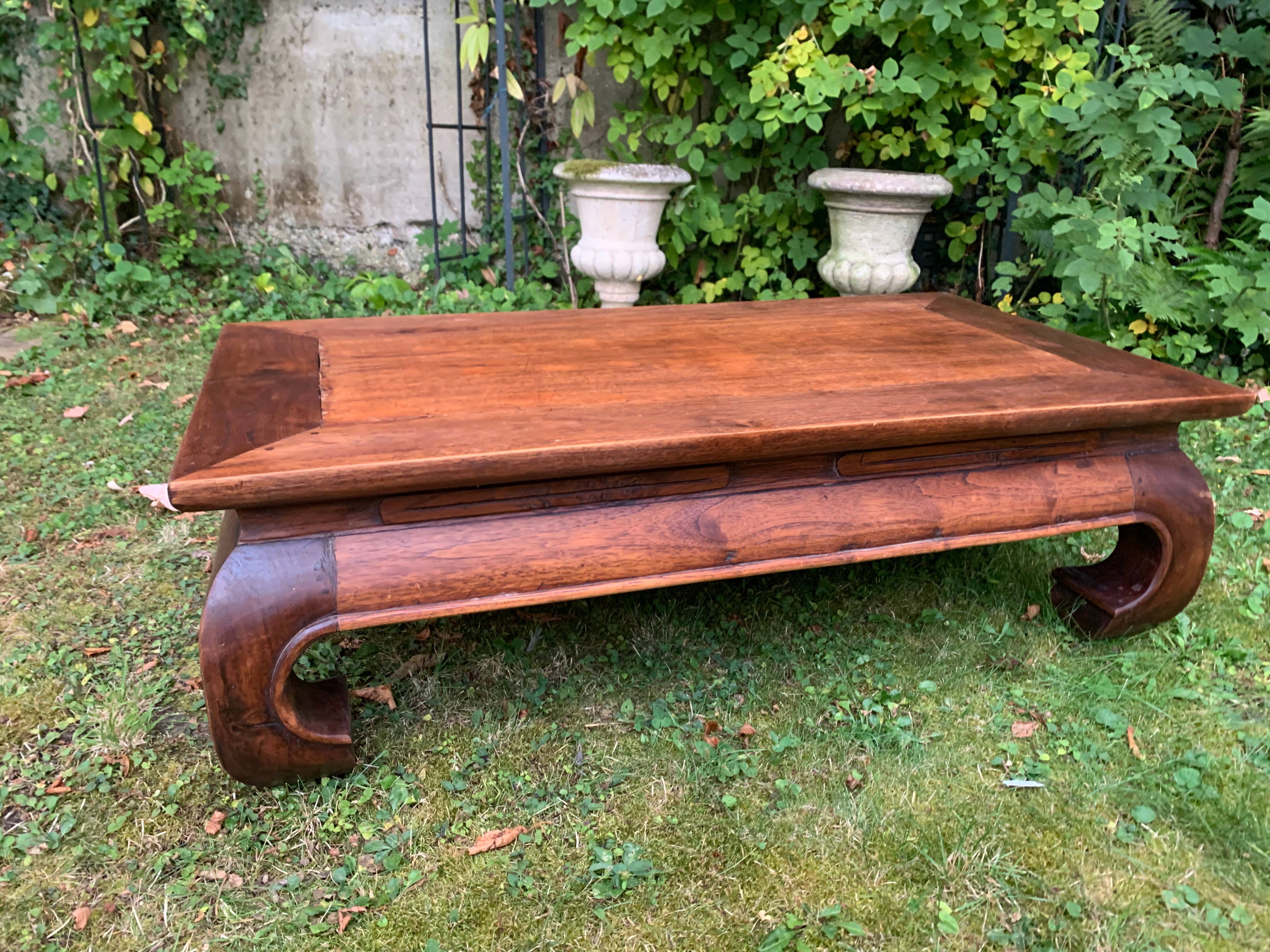 Table basse indonésienne teck massif