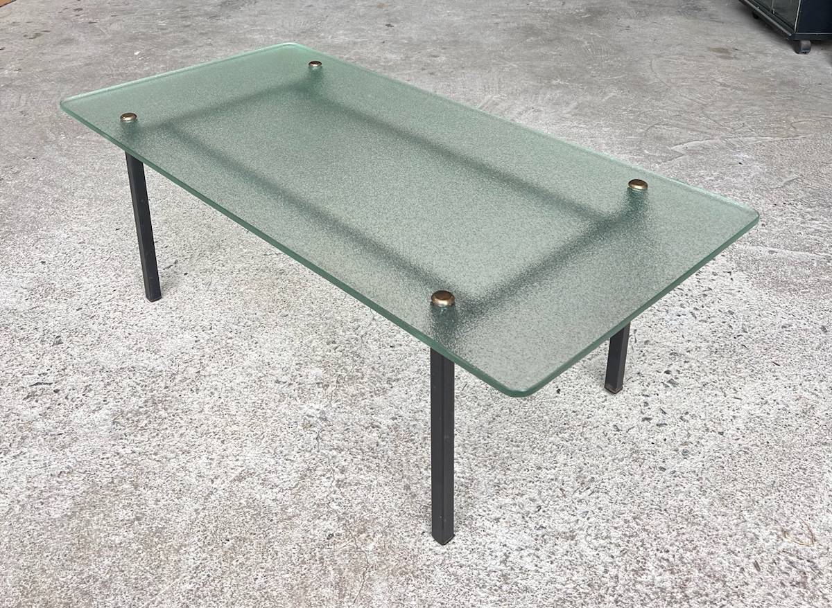 Table basse rectangulaire vintage 1950