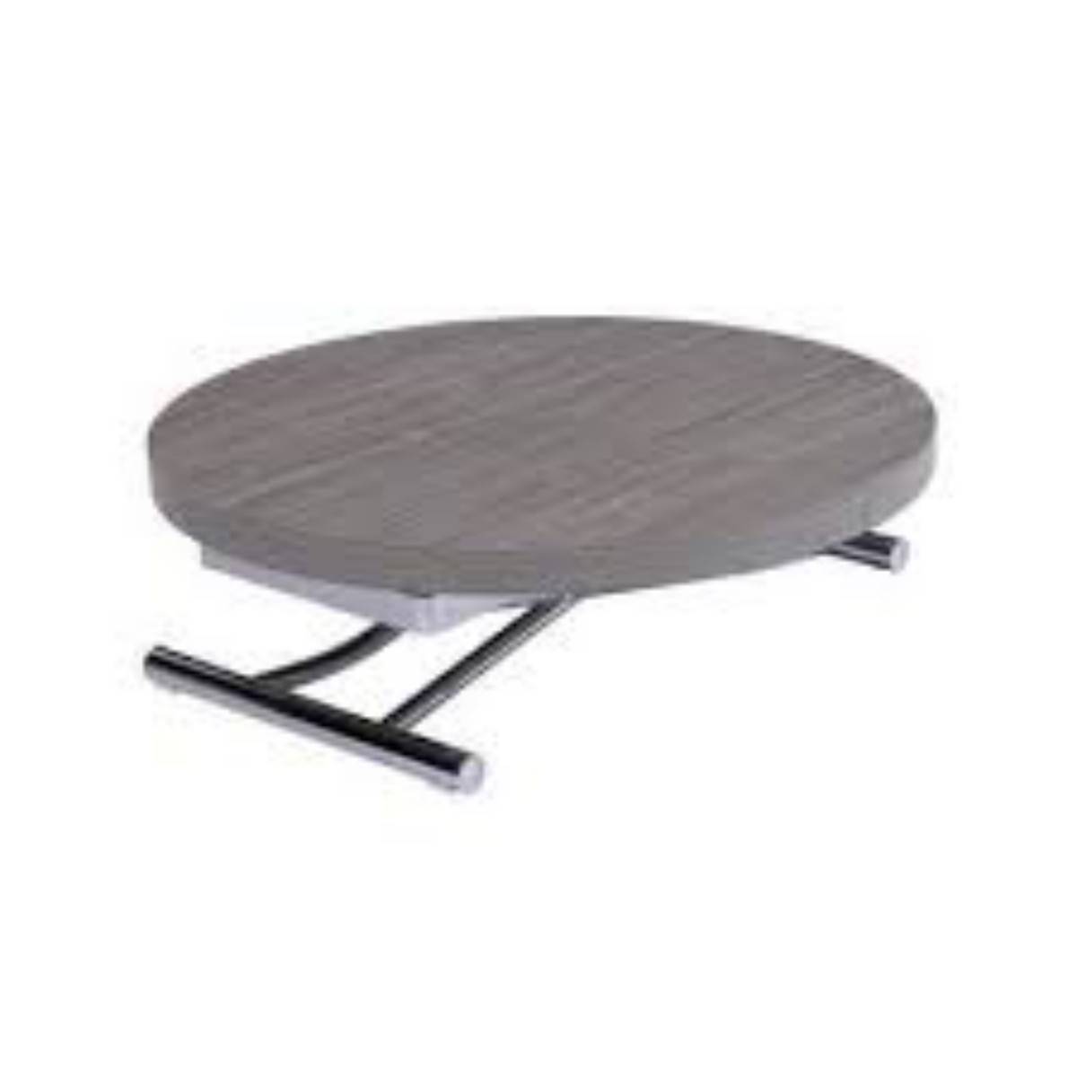 Table basse ronde relevable et extensible on Gens de Confiance