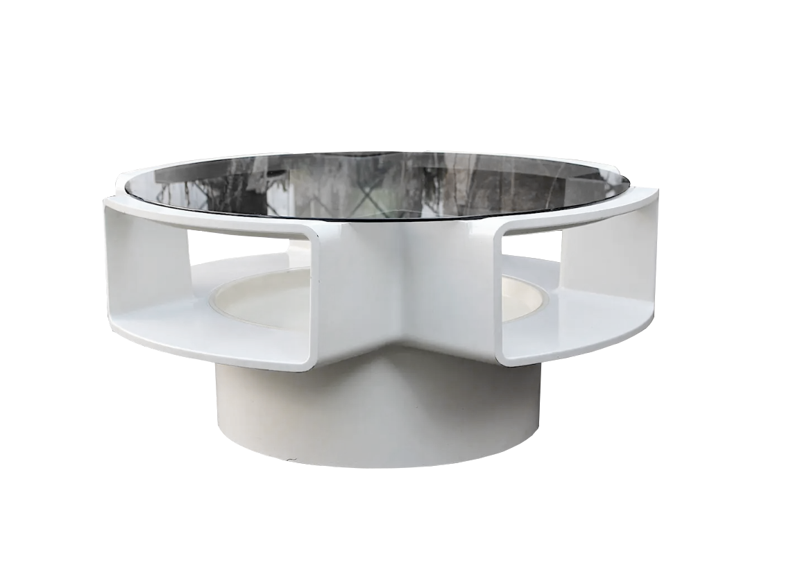 Table basse UFO Vintage • Jean Maneval • Space Age • 1970