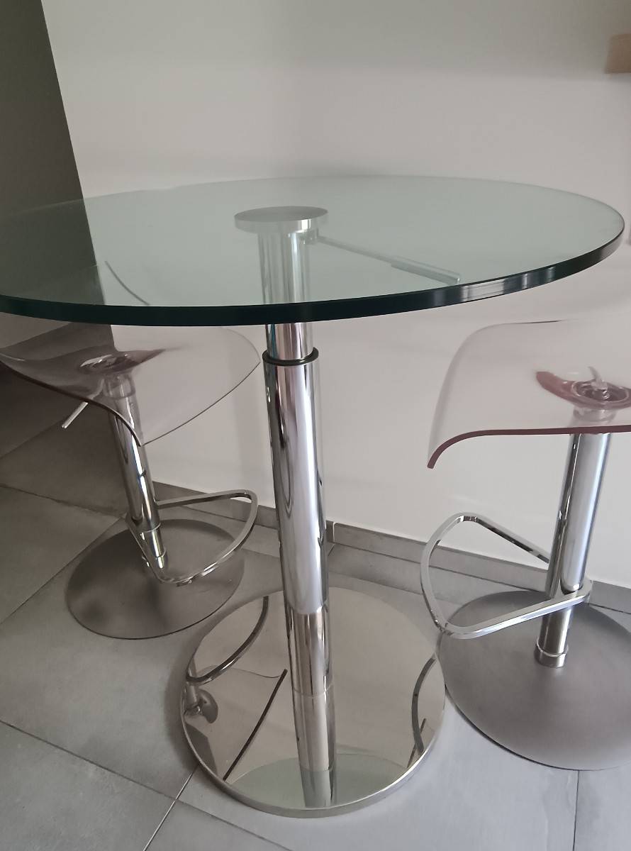 Table bobine Cinna et lot de 2 tabourets PAM Design Archirivolto