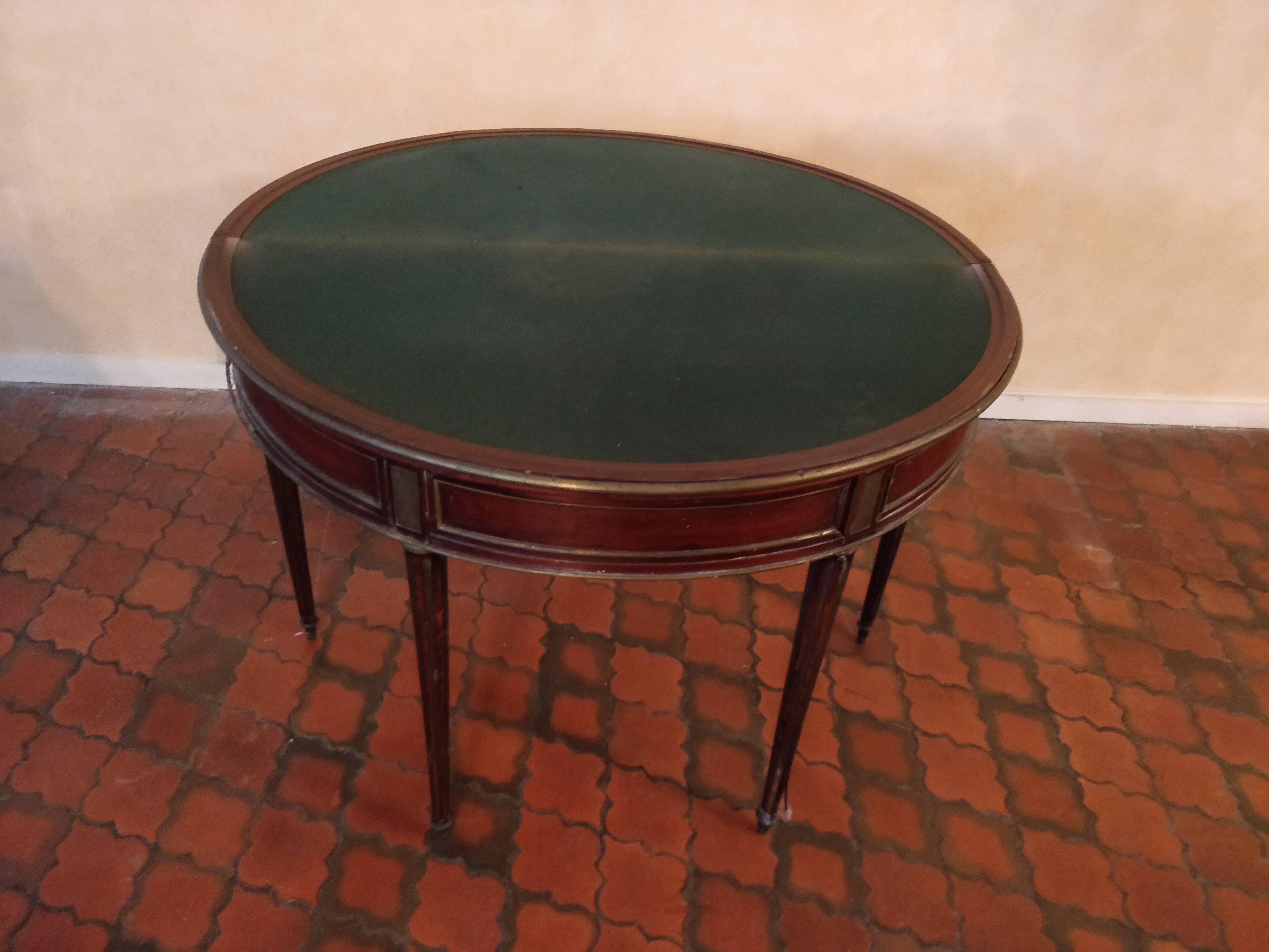 Table de jeu époque Louis XVI