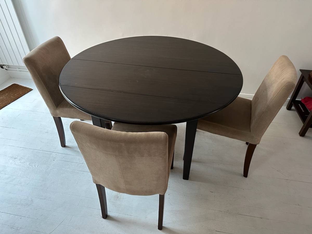 Table en chêne massif extensible