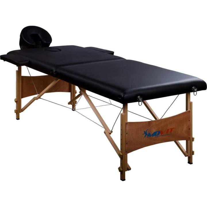 Table de Massage avec Sac, appuie-tête et accoudoirs, Cadre en Bois Massif pliante, neuve
