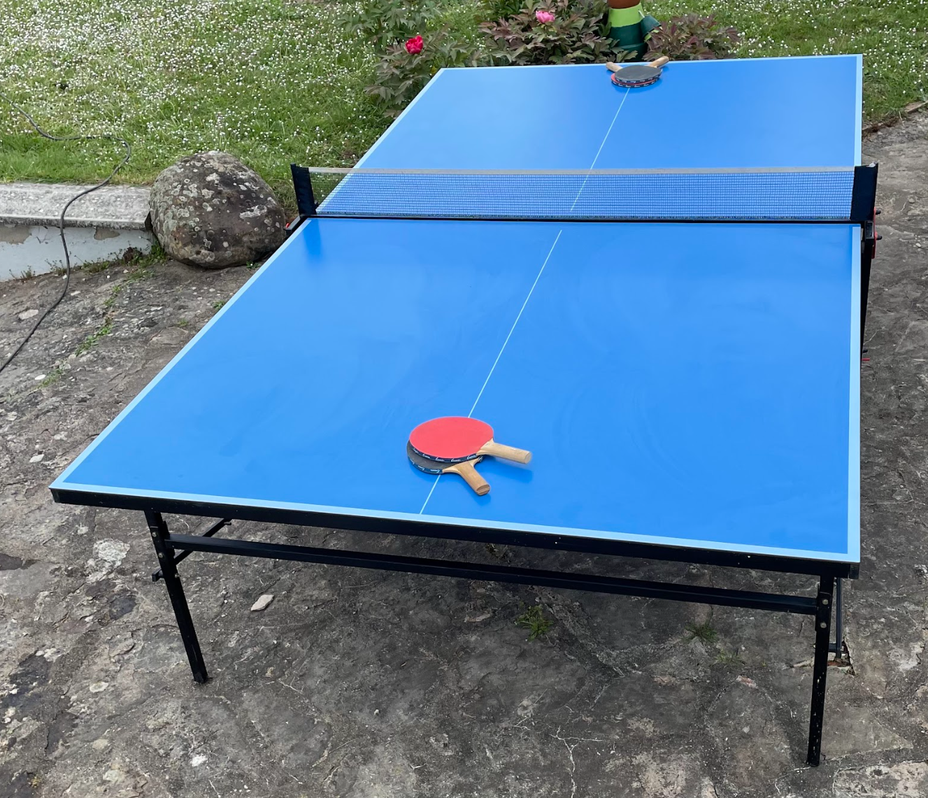 Vends table de ping-pong pliable presque neuve