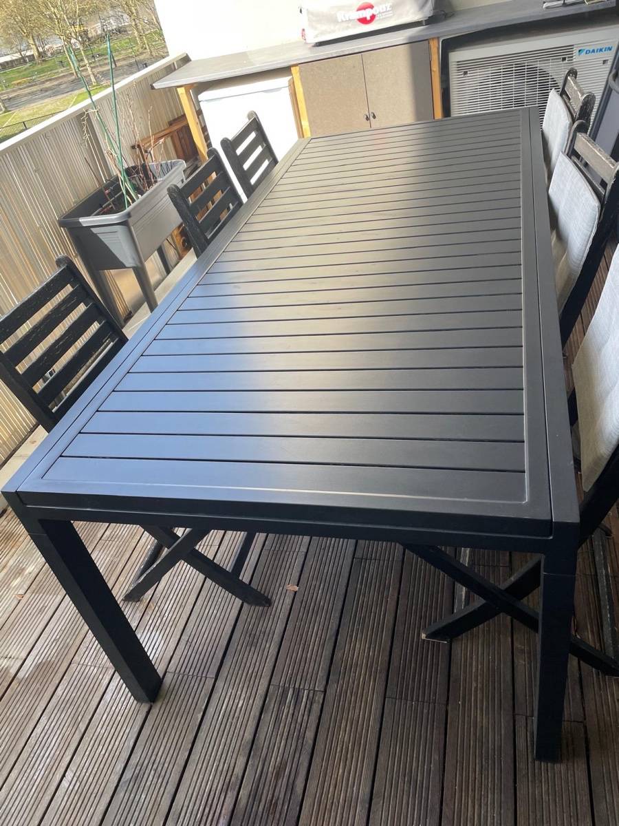 Table de salon de jardin en aluminium de marque Kettler on Gens de