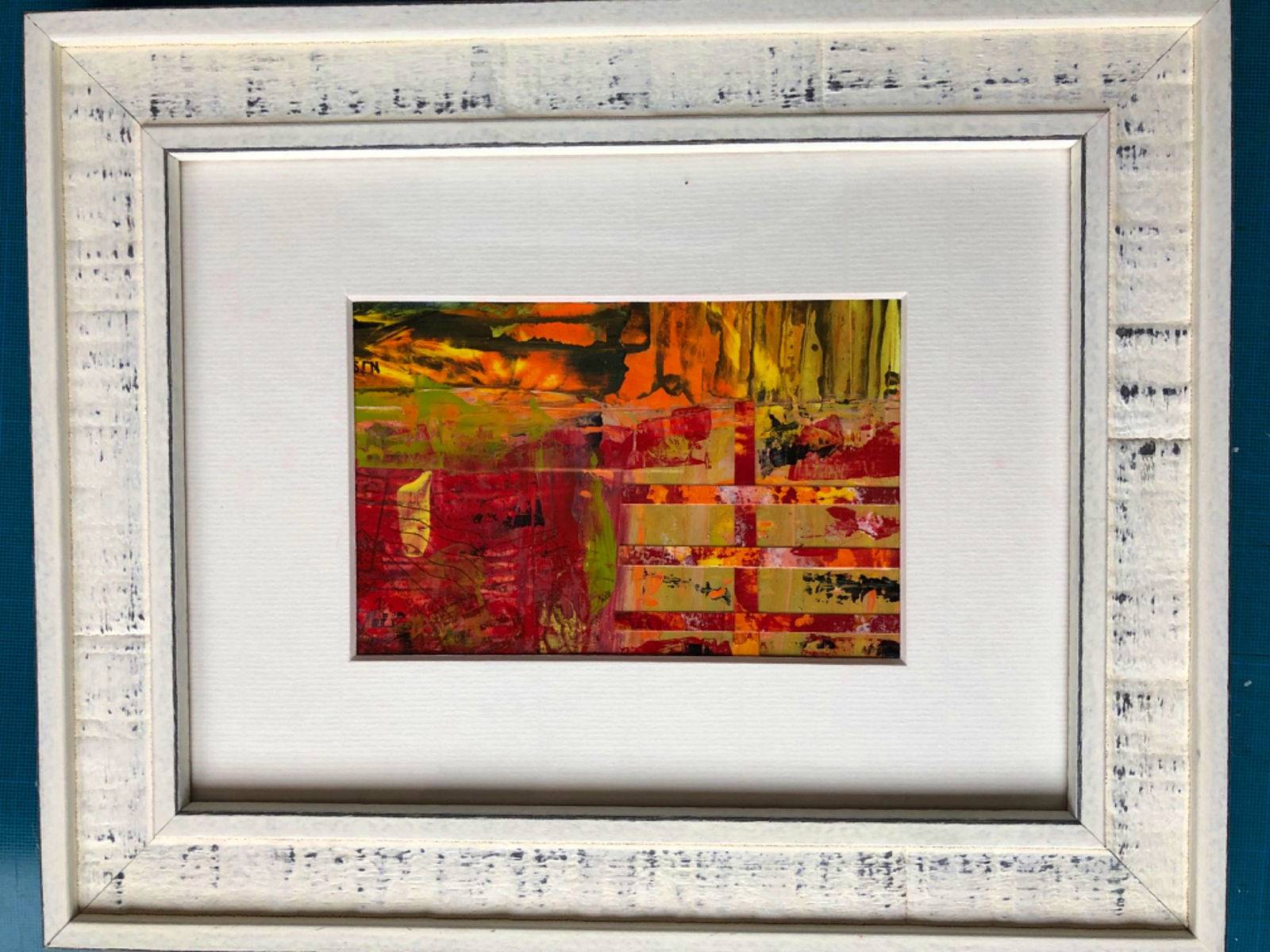 Tableau encadré acrylique « au coin du feu »