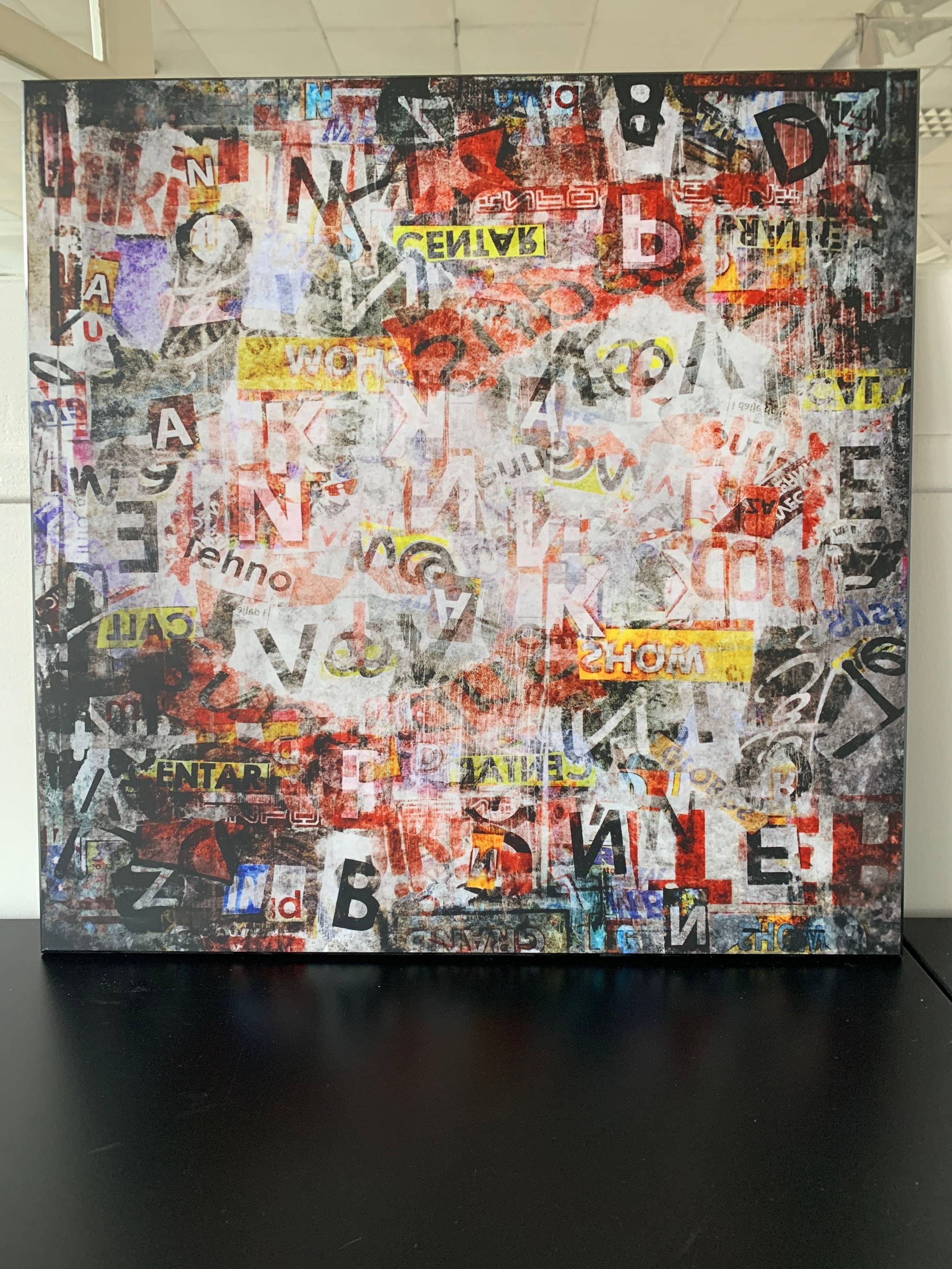 Tableau en bois Street art