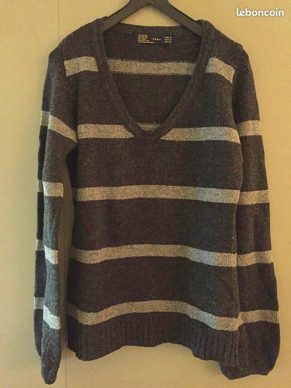 Pull ZARA col V taille M