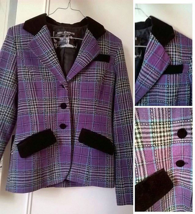 Tailleur à carreaux de luxe