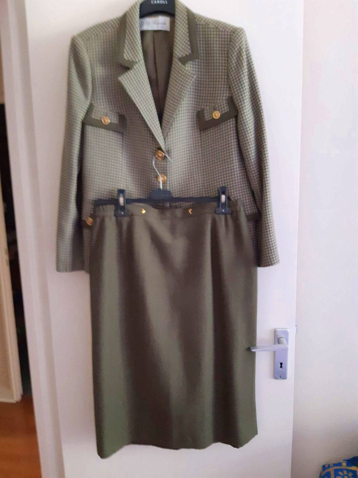 Tailleur en lainage vert taille L
