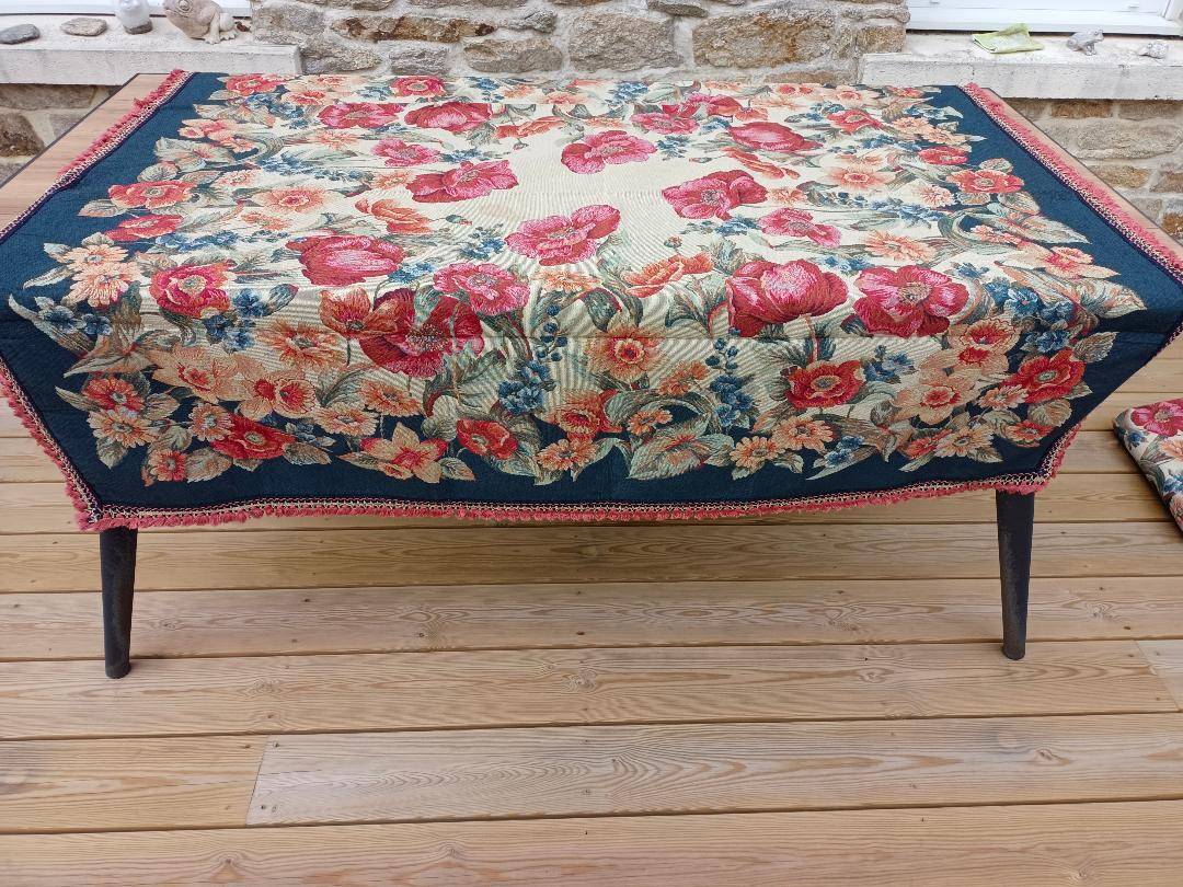 Tapis de table neufs "Pavots" en 2 dimensions à l’unité ou par 2